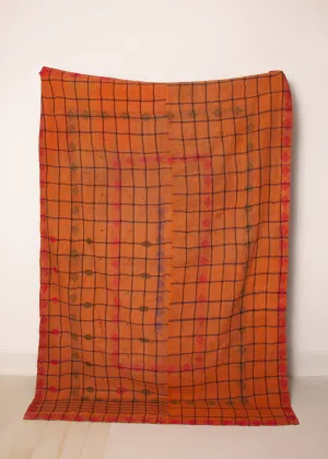 Vintage Dowry Kantha Blanket, #22 - 54"x78"