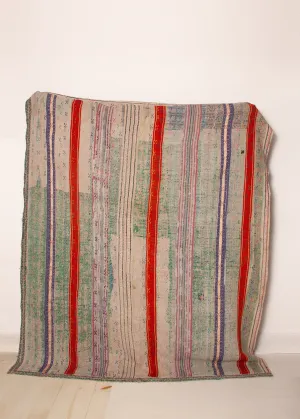 Vintage Dowry Kantha Blanket, #23 - 67"x80" SH