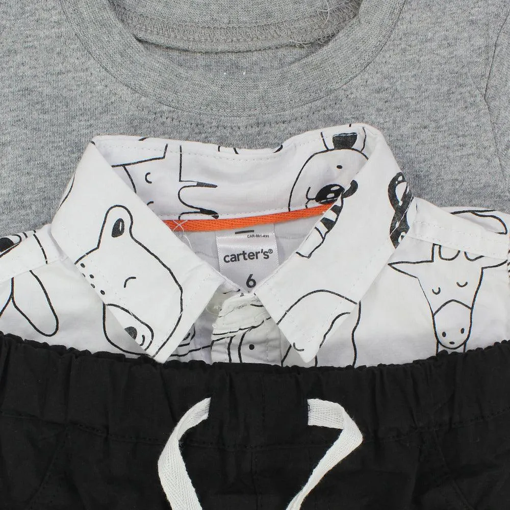 Wild Animals 3 Piece Outfit Set