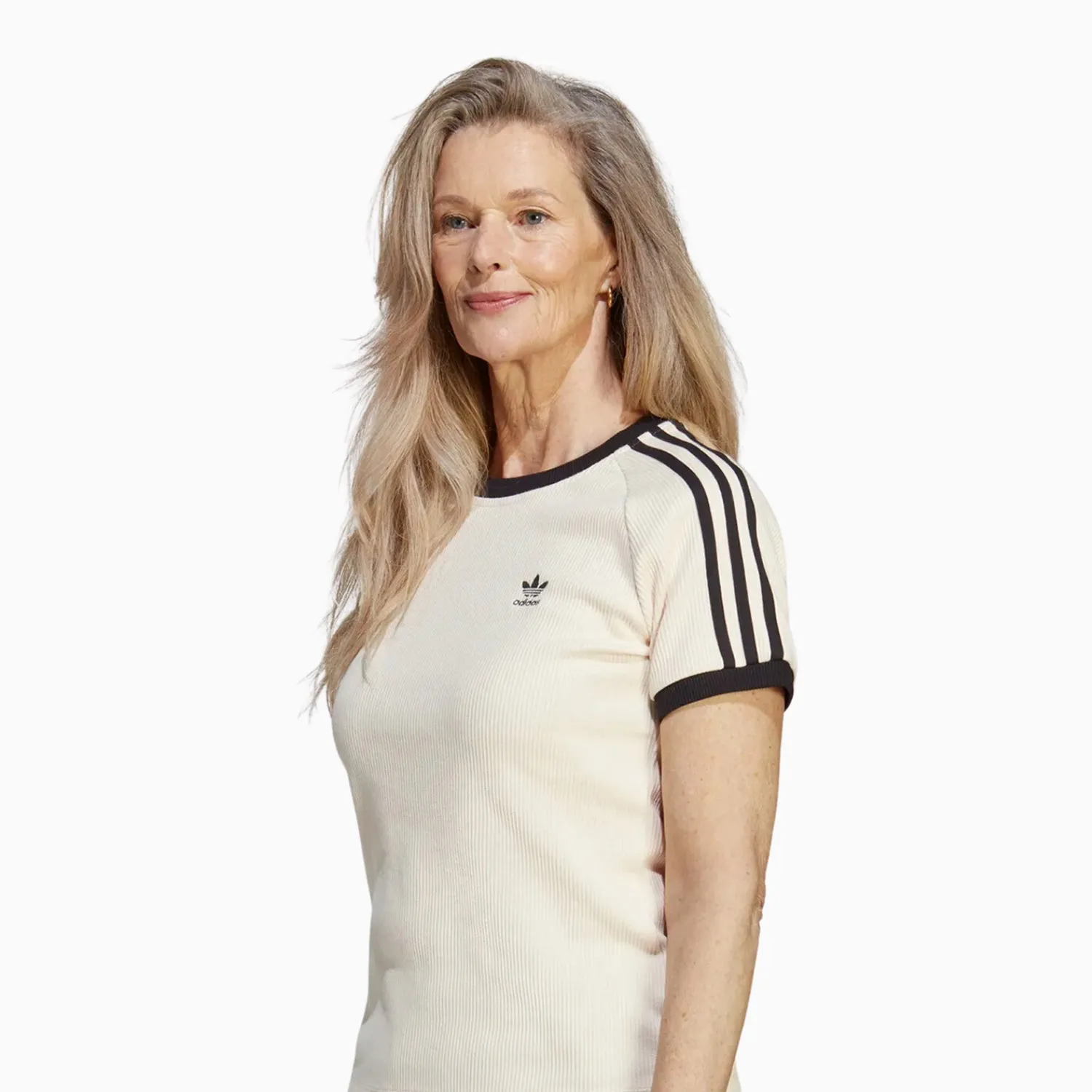Women's 3-Stripes Slim T Shirt and  Terry Shorts Outfit