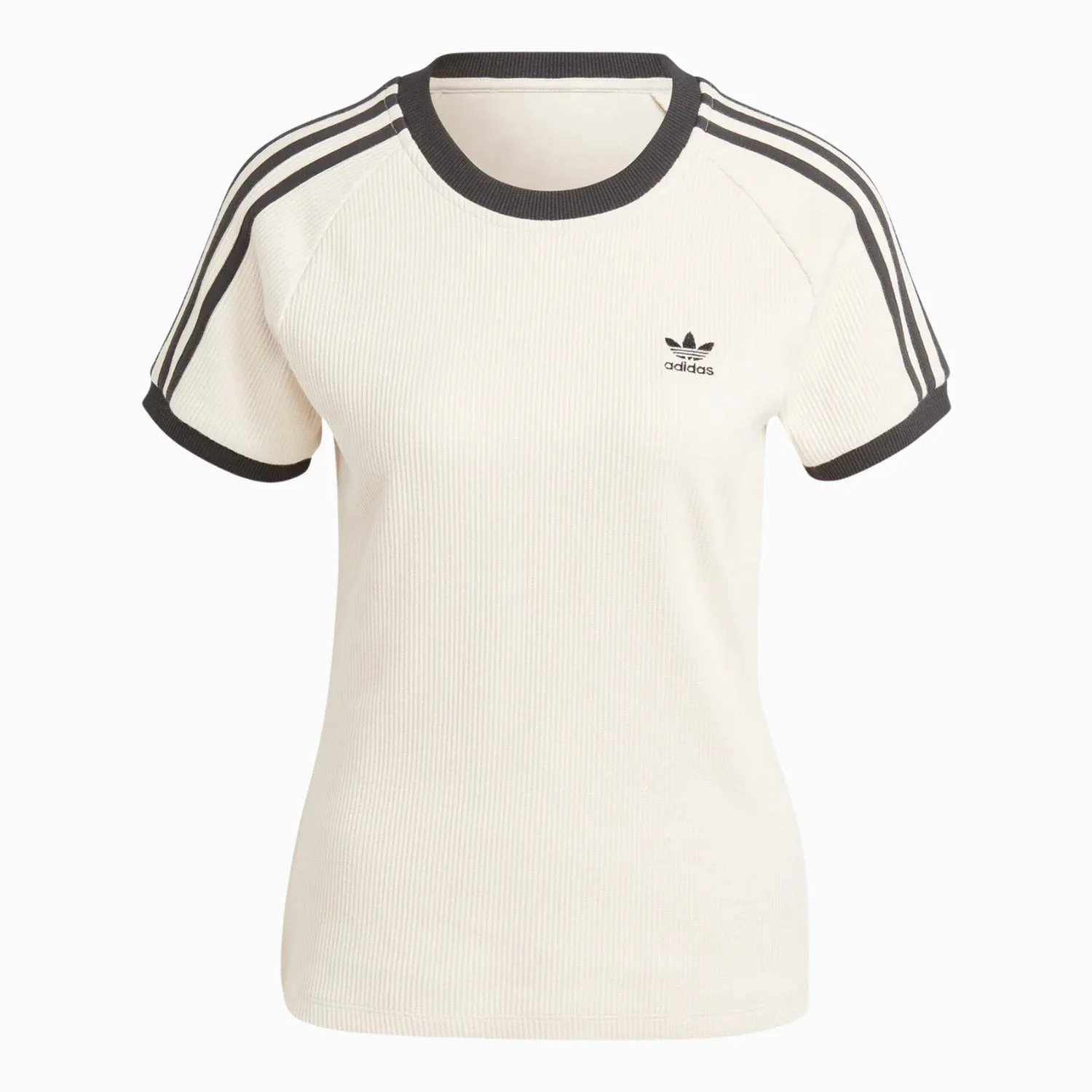 Women's 3-Stripes Slim T Shirt and  Terry Shorts Outfit